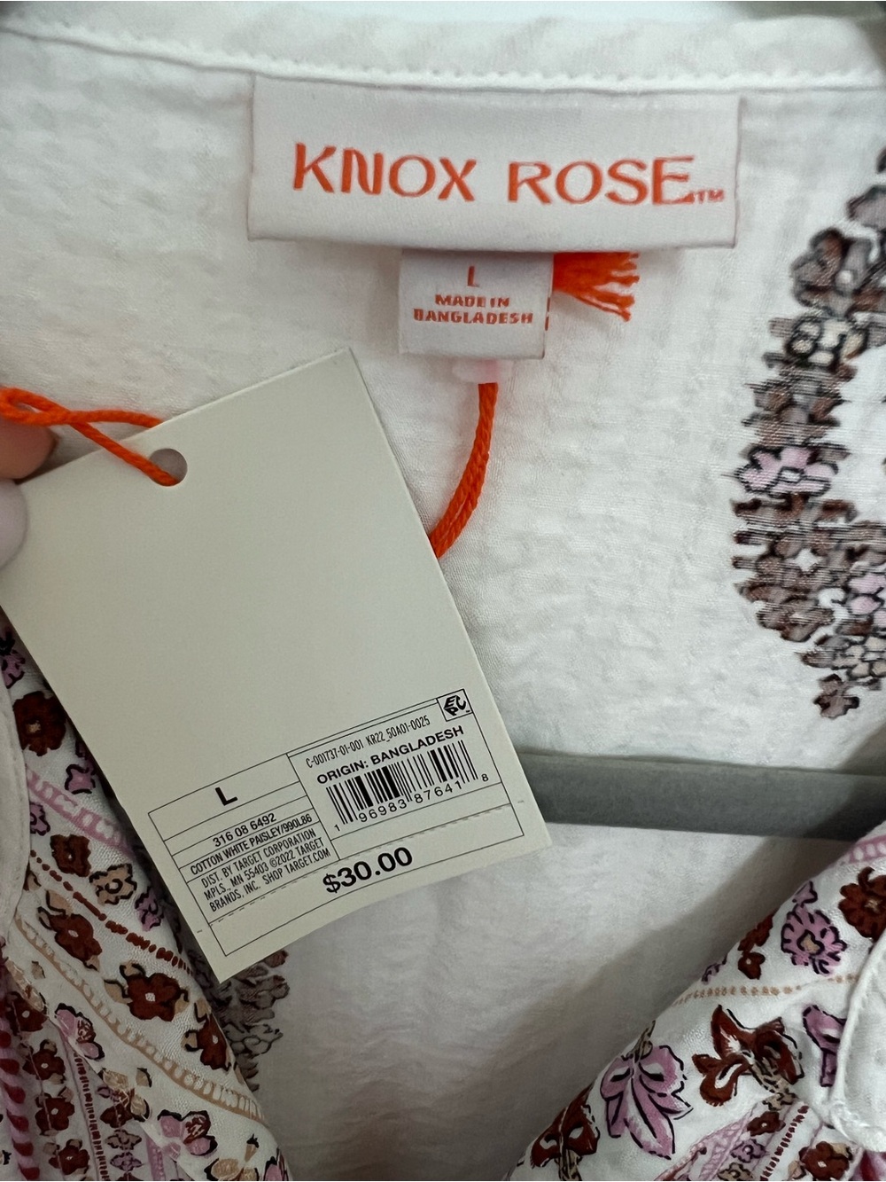 Knox Rose White Blouse with Black & Burgundy Embroidery - Picture 4 of 8